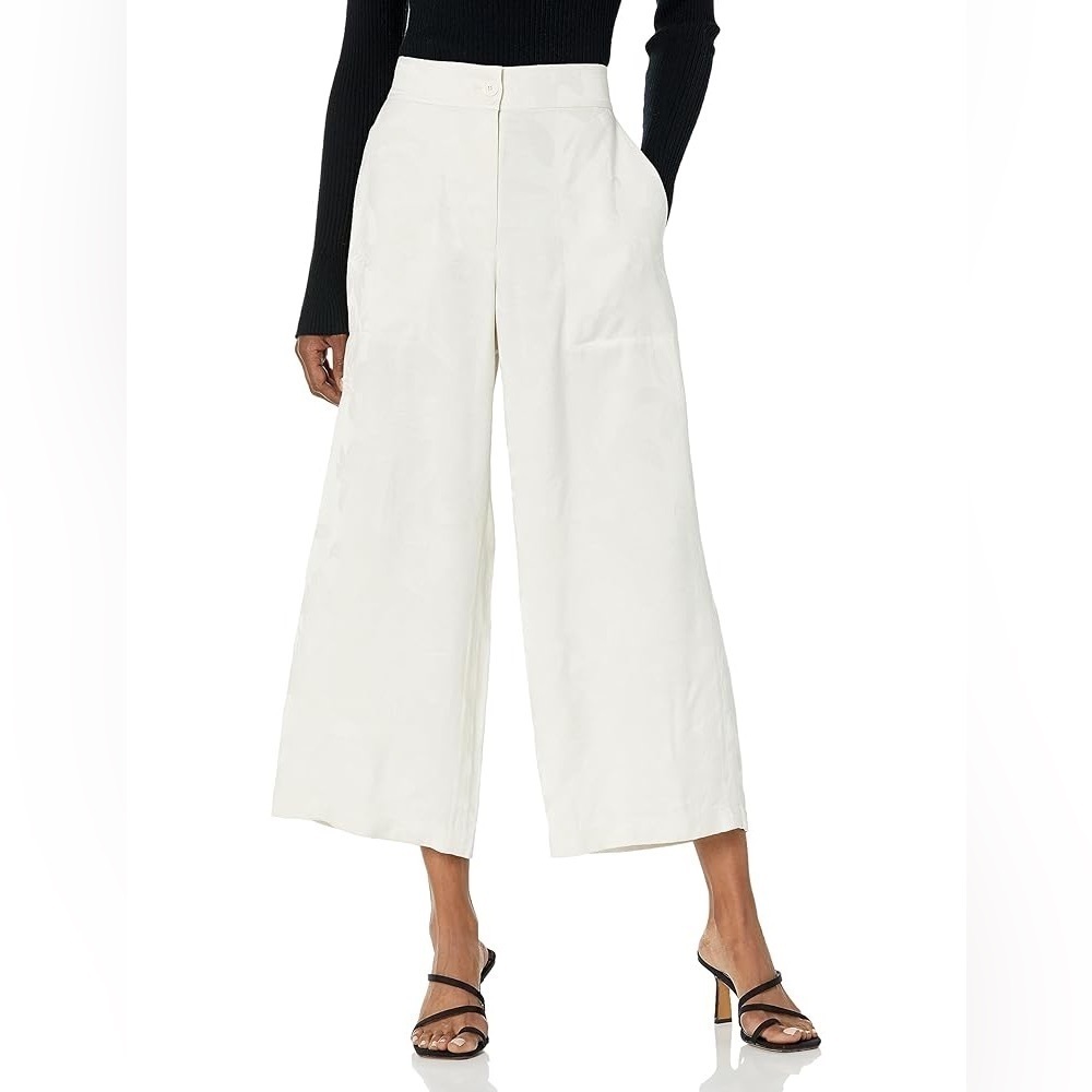 Club Monaco White Wide Leg Pants, Size 0